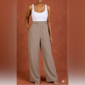 Derek Heart Women's Tan High-Waisted Pants small